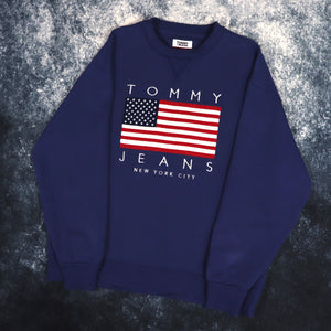 Vintage Blue Tommy Jeans New York City Sweatshirt | Medium