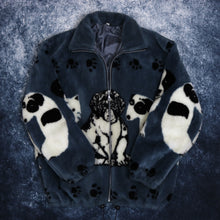 Load image into Gallery viewer, Vintage Blue Dog Fleece Jacket | Large
