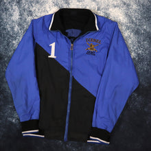 Load image into Gallery viewer, Vintage Blue &amp; Black Diesel Army Polo Team Bomber Jacket | Large
