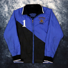 Load image into Gallery viewer, Vintage Blue &amp; Black Diesel Army Polo Team Bomber Jacket | Large

