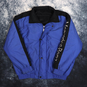 Vintage Blue & Black Mercedes Benz Jacket | Small