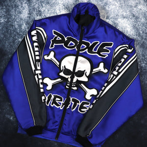 Vintage Blue & Black Poole Pirates Wulfsport Racing Jacket | XL