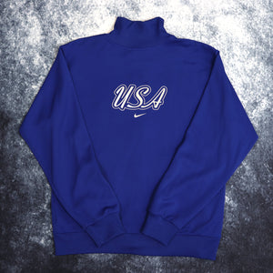 Vintage 90's Blue Nike USA Track Jacket | Small