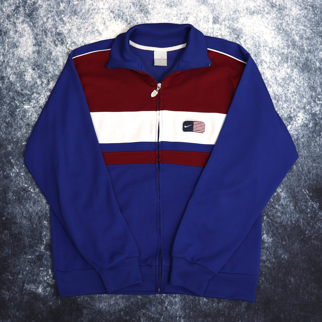 Vintage 90's Blue Nike USA Track Jacket | Small