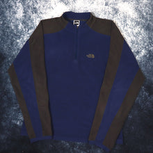 Load image into Gallery viewer, Vintage Blue &amp; Grey The North Face 1/4 Zip Fleece | Small
