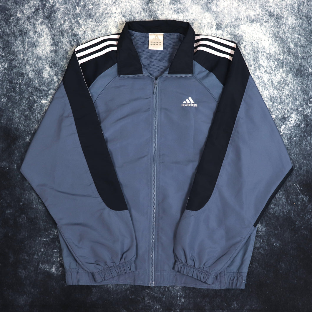 Vintage Blue & Navy Adidas Windbreaker Jacket | Small