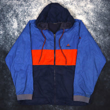 Load image into Gallery viewer, Vintage Blue, Navy &amp; Orange Adidas Windbreaker Jacket | XL
