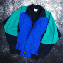 Load image into Gallery viewer, Vintage Blue, Navy &amp; Teal Adidas Trefoil Windbreaker Jacket
