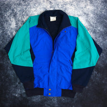 Load image into Gallery viewer, Vintage Blue, Navy &amp; Teal Adidas Trefoil Windbreaker Jacket
