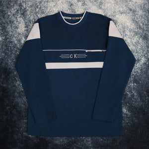 Vintage Blue & White Shining Sweatshirt