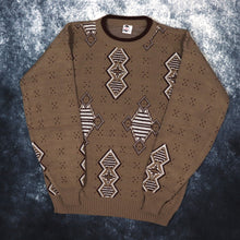 Load image into Gallery viewer, Vintage Brown Diamond Grandad Jumper | Large
