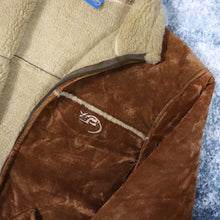 Load image into Gallery viewer, Vintage 90s Brown Kangaroo Poo Sherpa Lined Suede Jacket | Medium
