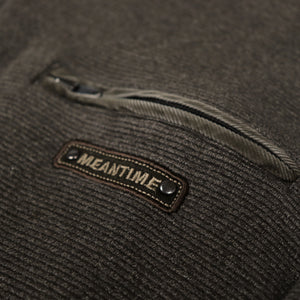 Vintage 90s Brown Meantime Ribbed 1/4 Zip Sweatshirt | XL