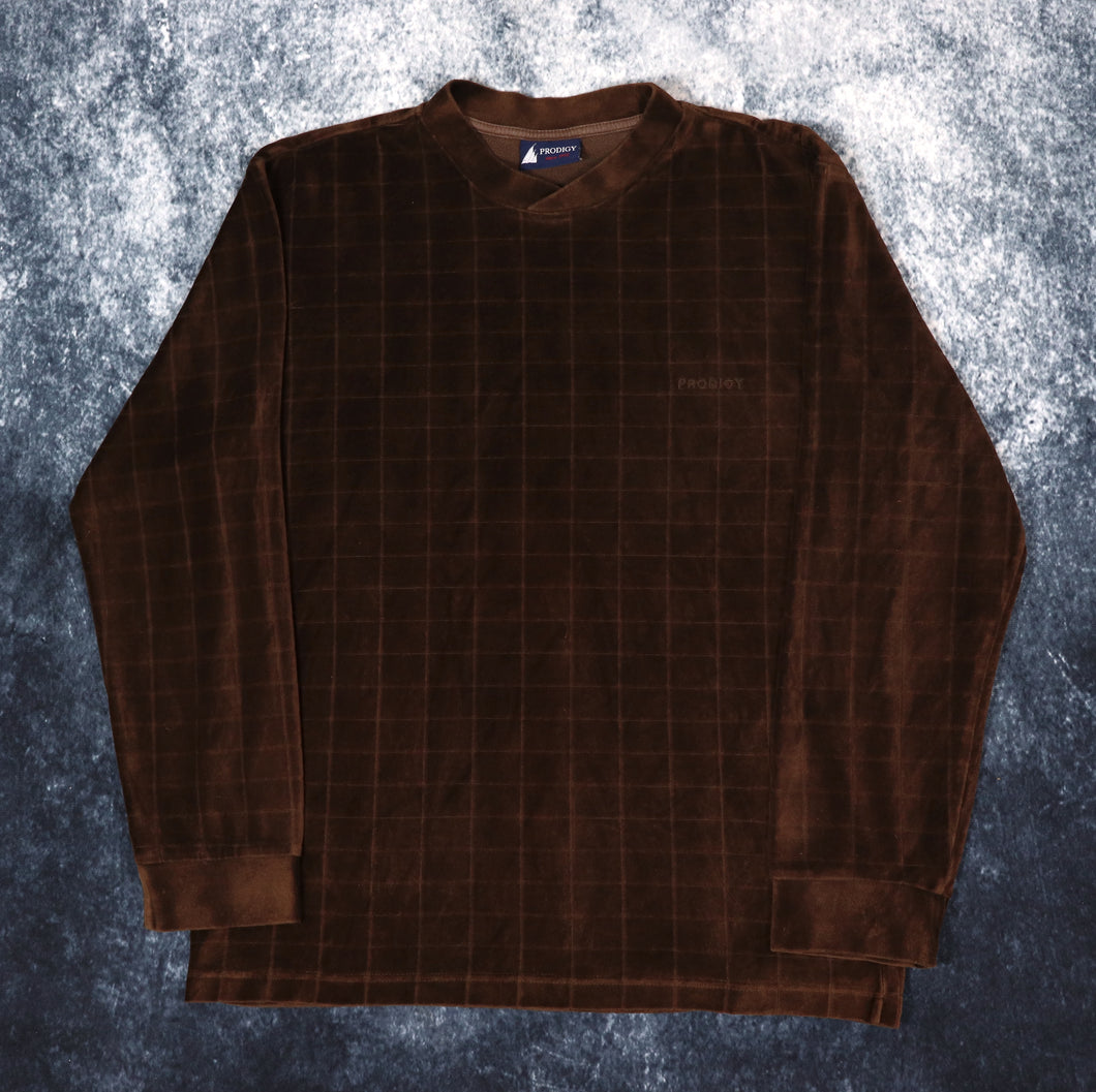 Vintage Brown Prodigy Velour Sweatshirt | Medium