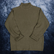 Load image into Gallery viewer, Vintage Brown Ribbed High Neck Jumper
