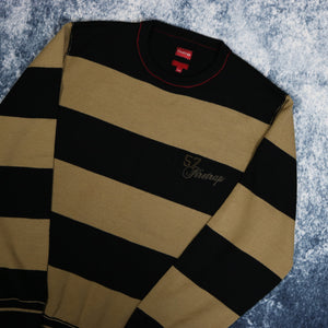 Vintage Brown Striped Firetrap Jumper