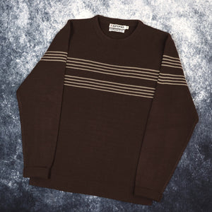 Vintage Brown Striped Rapid Fire Jumper | Small