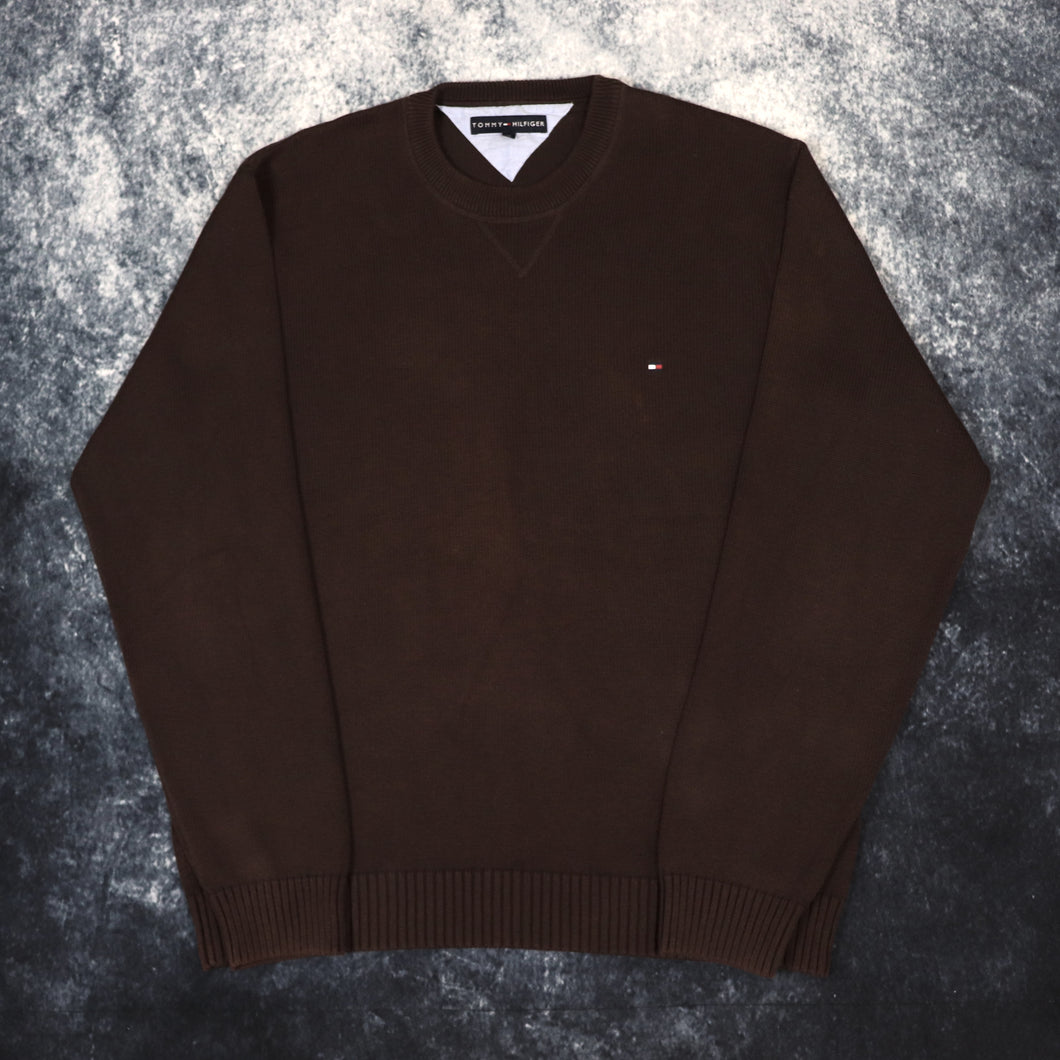 Vintage Brown Tommy Hilfiger Jumper | XL