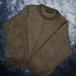 Vintage Brown Wolsey Grandad Jumper