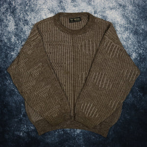 Vintage Brown Wolsey Grandad Jumper