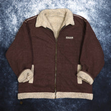 Load image into Gallery viewer, Vintage Brown &amp; Beige Bronte Outdoors Sherpa Lined Fleece Jacket | XL
