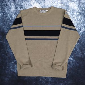 Vintage Brown & Blue Striped Rapid Fire Jumper | Medium