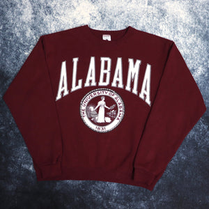 Vintage Burgundy Alabama University Sweatshirt | XS