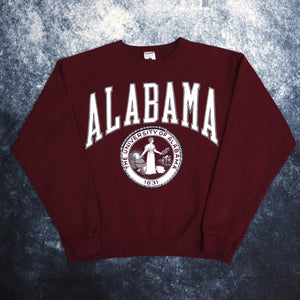 Vintage Burgundy Alabama University Sweatshirt | XS