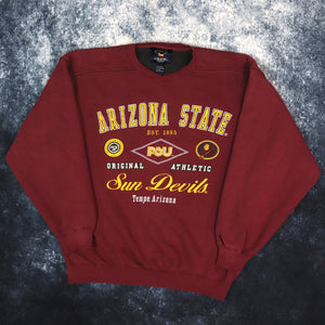 Vintage Burgundy Arizona State Sun Devils Sweatshirt | Medium