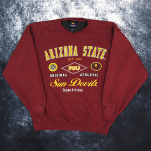 Vintage Burgundy Arizona State Sun Devils Sweatshirt | Medium