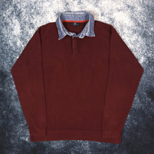 Load image into Gallery viewer, Vintage Burgundy Collared Jumper | Medium
