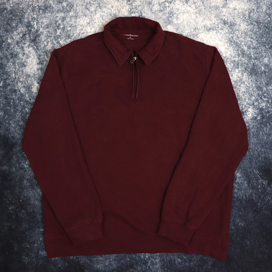 Vintage Burgundy Croft & Barrow 1/4 Zip Sweatshirt | XL