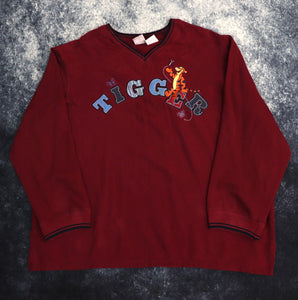 Vintage Burgundy Disney Tigger Sweatshirt | XXL
