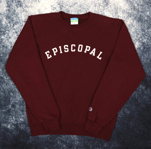 Vintage Burgundy Episcopal Champion Sweatshirt | XS