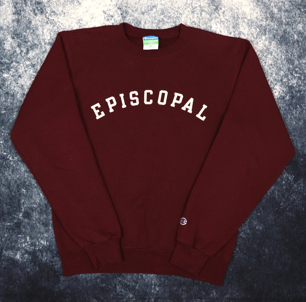 Vintage Burgundy Episcopal Champion Sweatshirt | XS