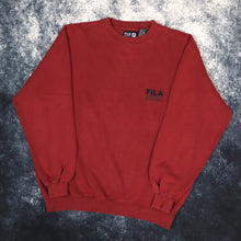 Load image into Gallery viewer, Vintage Burgundy Fila Sport Sweatshirt | Medium
