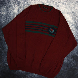 Vintage Burgundy Golf Jumper