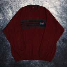 Load image into Gallery viewer, Vintage Burgundy Golf Jumper
