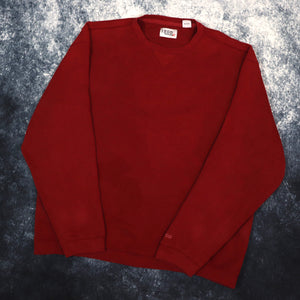 Vintage Burgundy Izod Perform X Blank Sweatshirt | Large