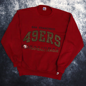 Vintage Burgundy San Francisco 49ers Sweatshirt | Small