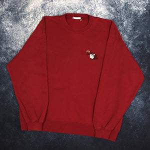 Vintage Burgundy Tasmanian Devil Sweatshirt | XL