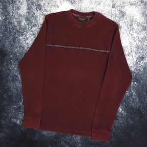 Vintage Burgundy Timberland Sweatshirt | XS
