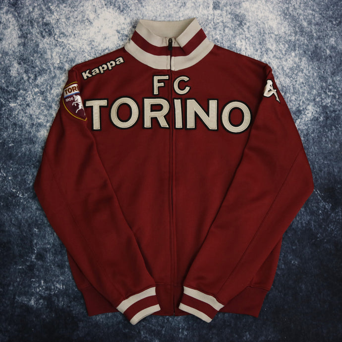 Vintage Burgundy & Grey Torino FC Kappa Track Jacket