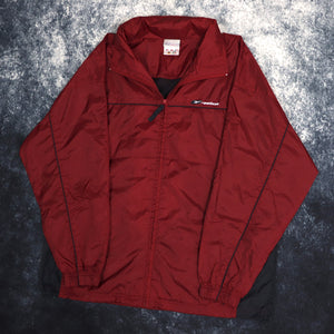 Vintage Burgundy & Navy Reebok Windbreaker Jacket | XXL