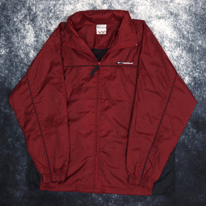 Vintage Burgundy & Navy Reebok Windbreaker Jacket | XXL