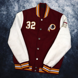 Vintage Burgundy & White Washington Redskins Varsity Jacket | Large