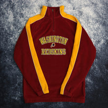 Load image into Gallery viewer, Vintage Burgundy &amp; Yellow Washington Redskins NFL 1/4 Zip Fleece Sweatshirt
