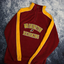 Load image into Gallery viewer, Vintage Burgundy &amp; Yellow Washington Redskins NFL 1/4 Zip Fleece Sweatshirt
