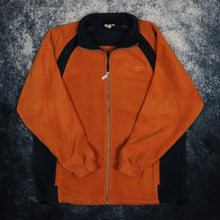 Load image into Gallery viewer, Vintage Burnt Orange &amp; Navy Cotton Traders Fleece Jacket
