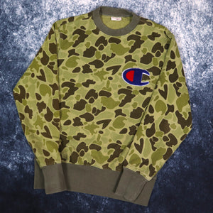 Vintage Camo Champion Reverse Weave Sweatshirt | Small